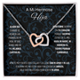 Regalo para hija | Mi hermosa | Collar de corazones entrelazados