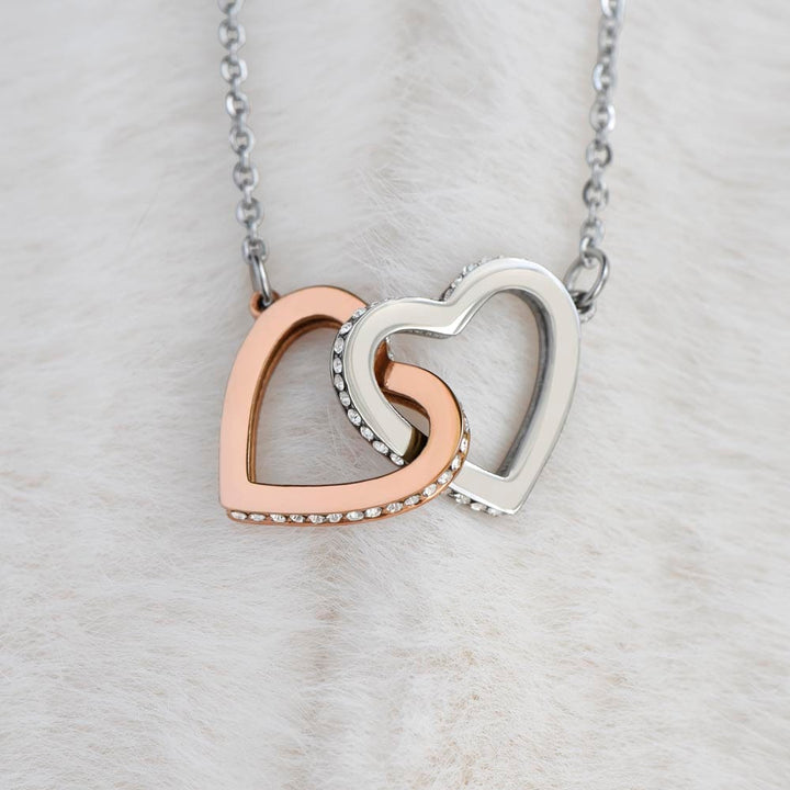 Regalo Para Madre | Gracias por darme la vida | Collar de corazones entrelazados