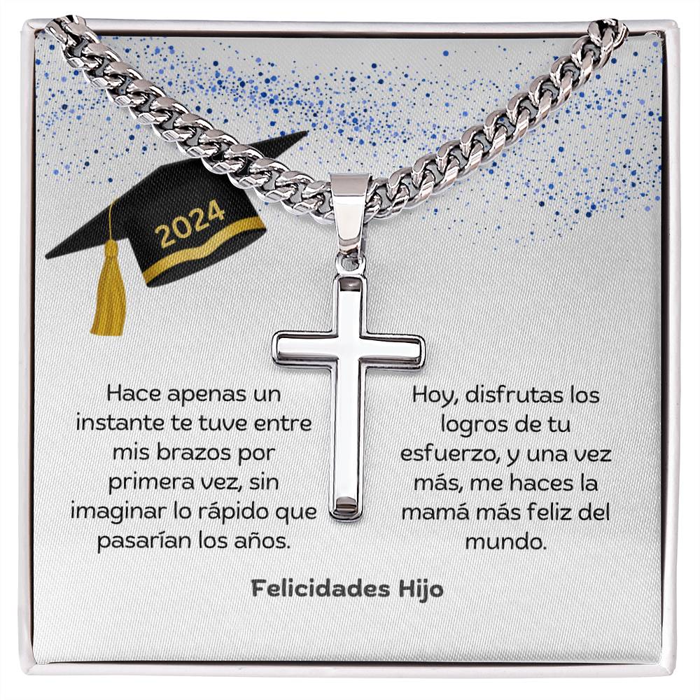 Regalo Para Hijo | Graduación - Un nuevo capítulo comienza | Collar con cruz