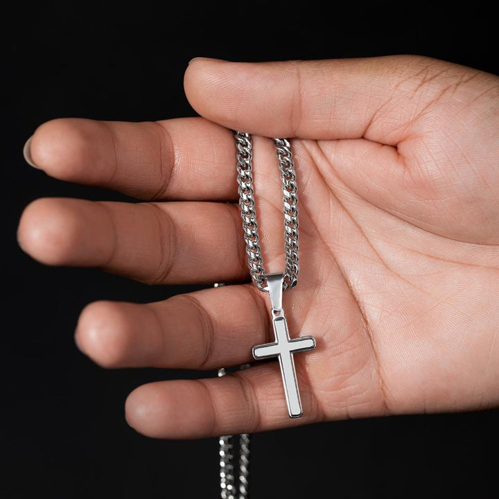 Regalo Para Nieto | Nunca pierdas la fe | Collar de cruz