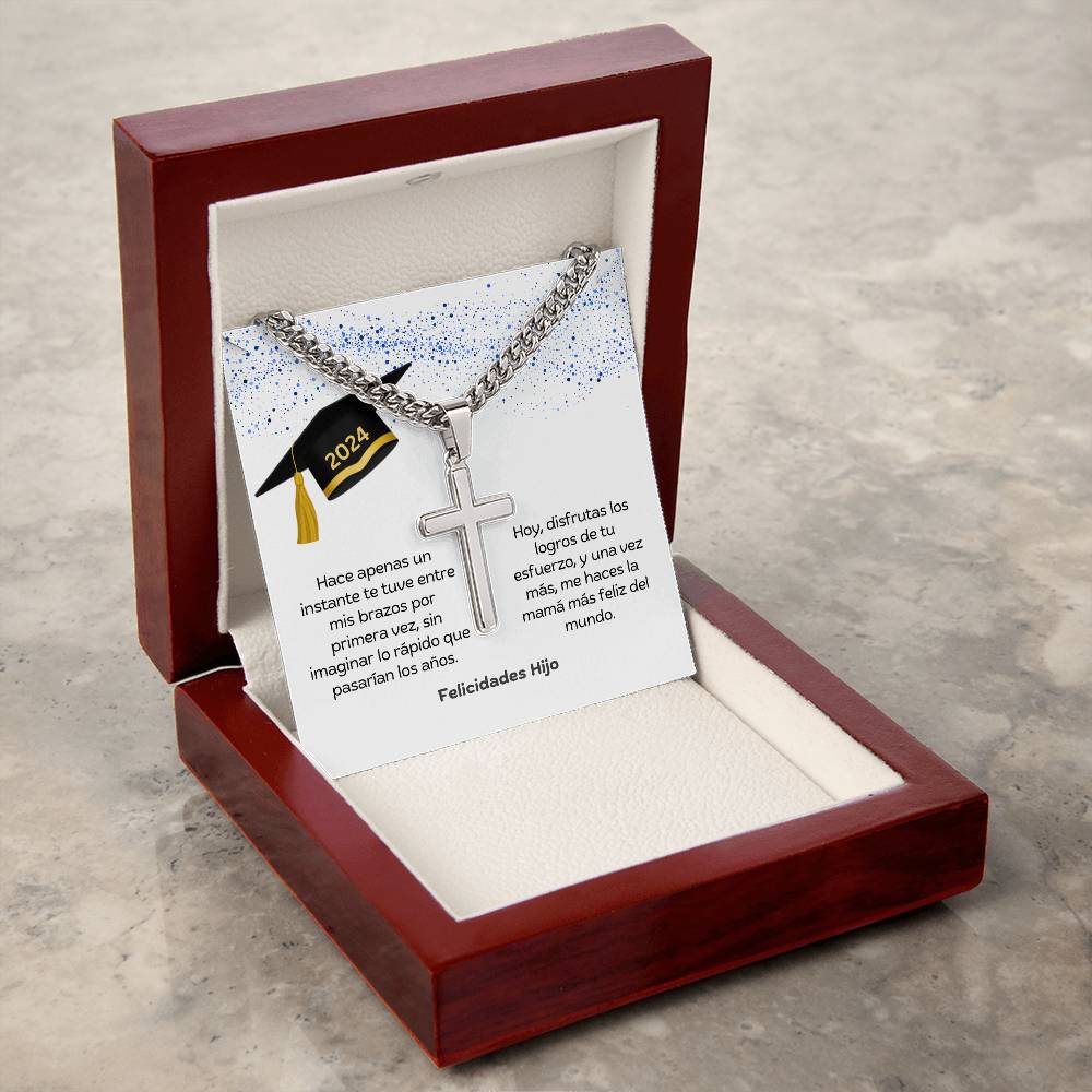 Regalo Para Hijo | Graduación - Un nuevo capítulo comienza | Collar con cruz