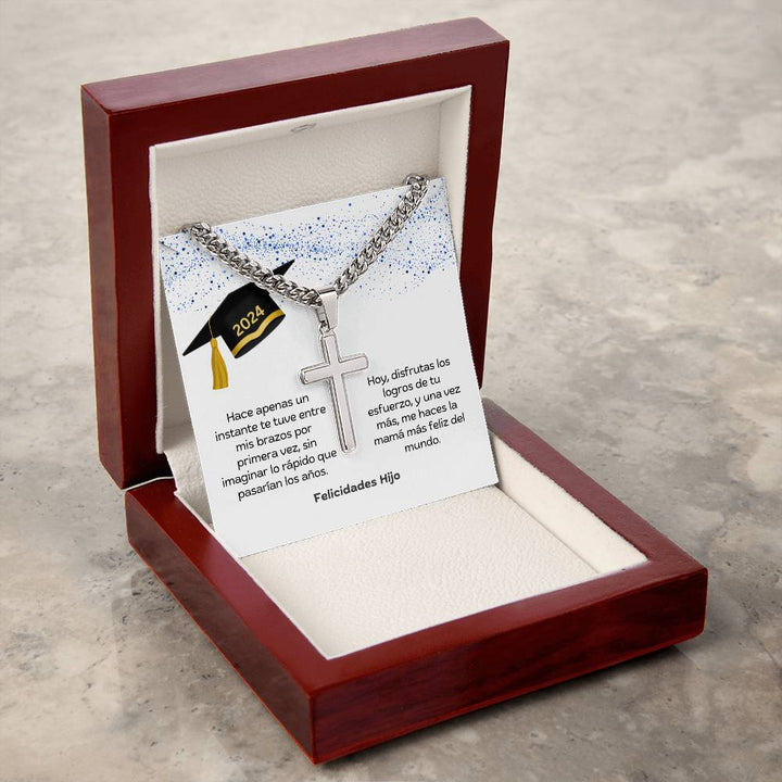 Regalo Para Hijo | Graduación - Un nuevo capítulo comienza | Collar con cruz