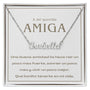 Regalo Para Amiga | Nuestra amistad brilla | Collar con Nombre Personalizado