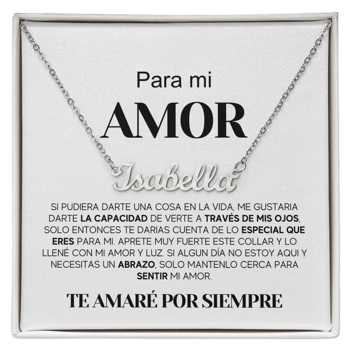 Regalo Para Novia/Esposa | Para Mi Amor | Collar con nombre
