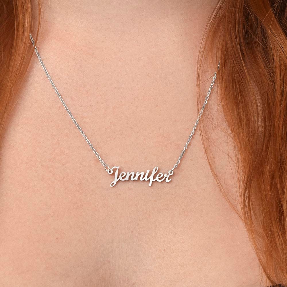 Regalo Para Amiga | Nuestra amistad brilla | Collar con Nombre Personalizado