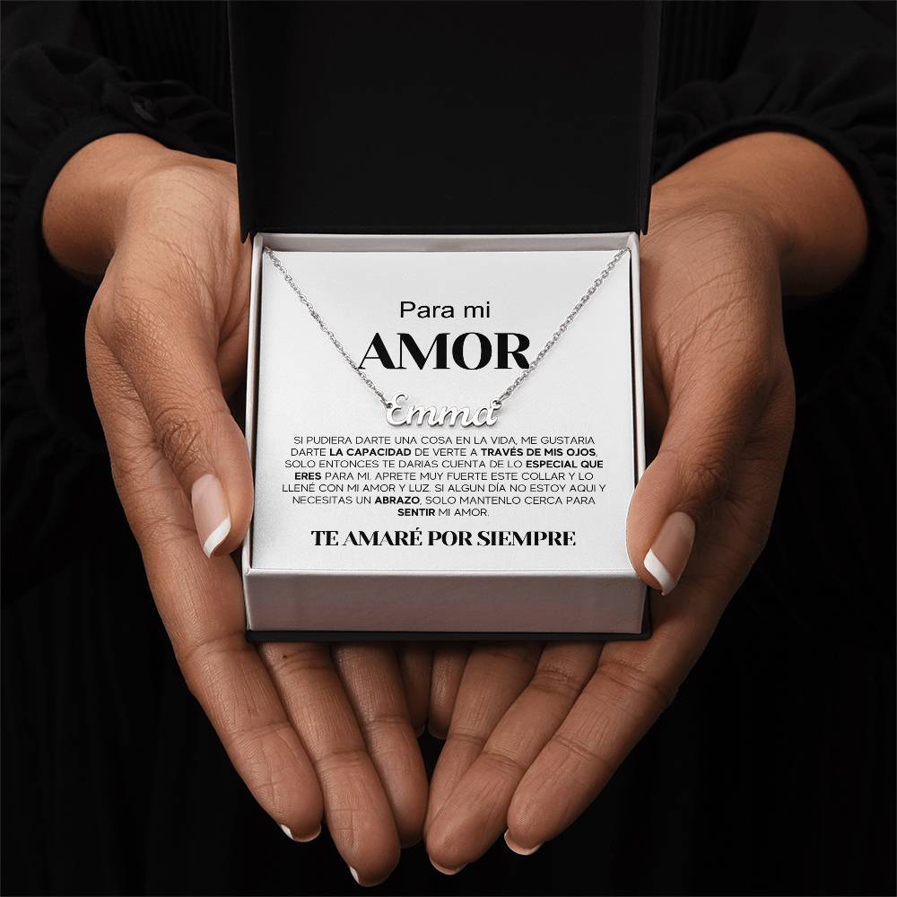 Regalo Para Novia/Esposa | Para Mi Amor | Collar con nombre