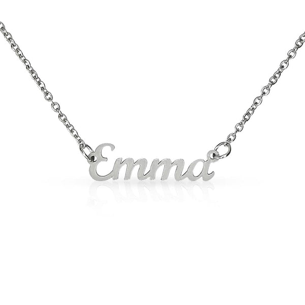 Regalo Para Nieta/ Amiga | Lazo irrompible | Collar Con Nombre Personalizado