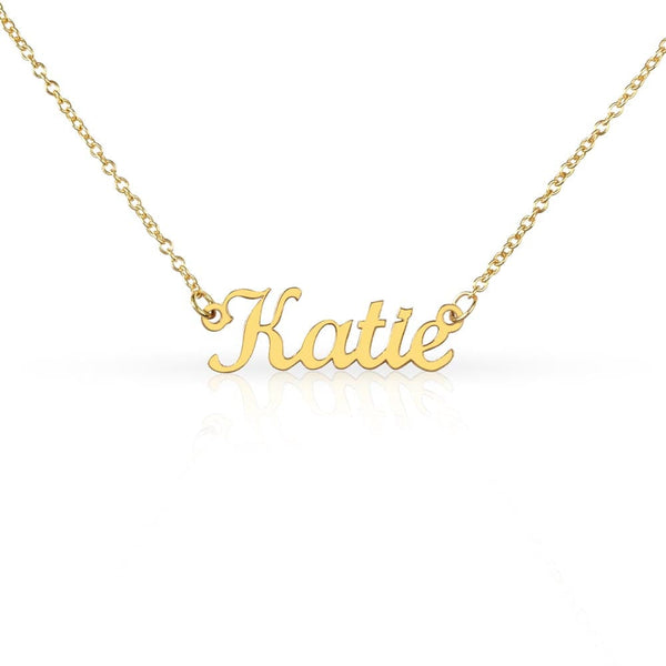 Regalo Para Nieta/ Amiga | Lazo irrompible | Collar Con Nombre Personalizado