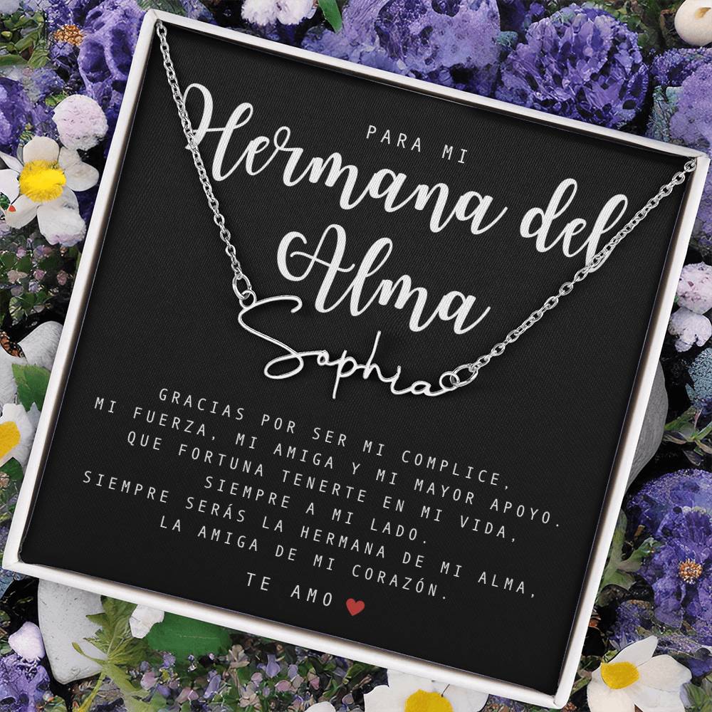 Regalo Para Amiga | Mi fuerza, mi amiga | Collar con Nombre Personalizado