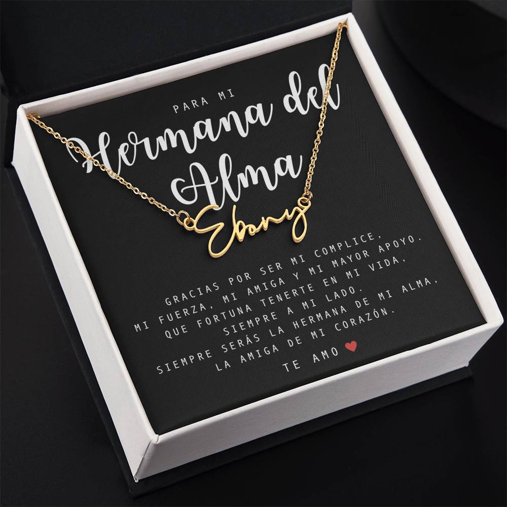 Regalo Para Amiga | Mi fuerza, mi amiga | Collar con Nombre Personalizado