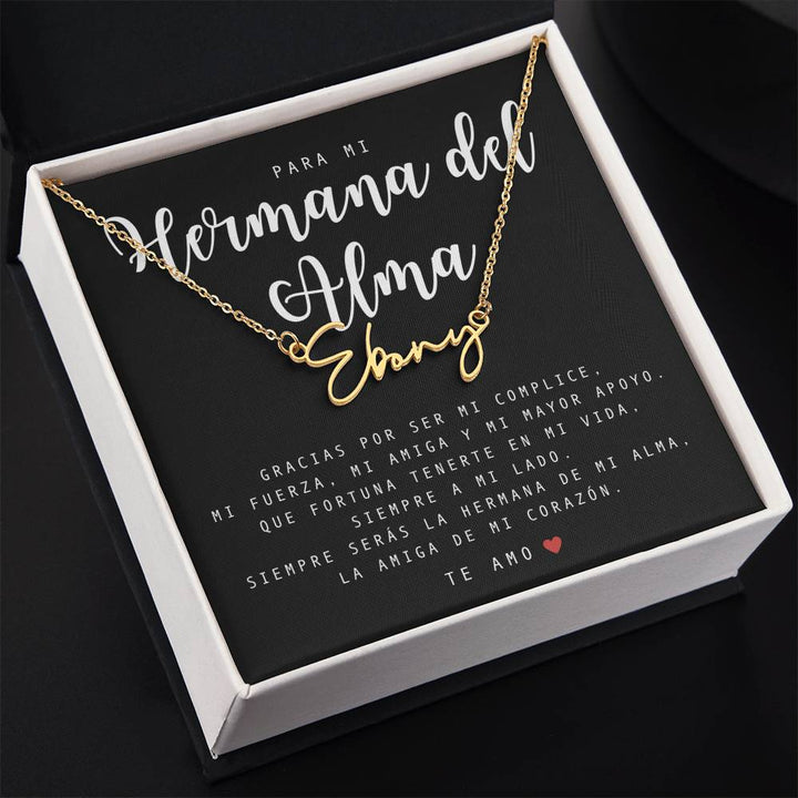 Regalo Para Amiga | Mi fuerza, mi amiga | Collar con Nombre Personalizado