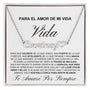 Regalo Para Novia/Esposa | Amor De Mi Vida | Collar con nombre