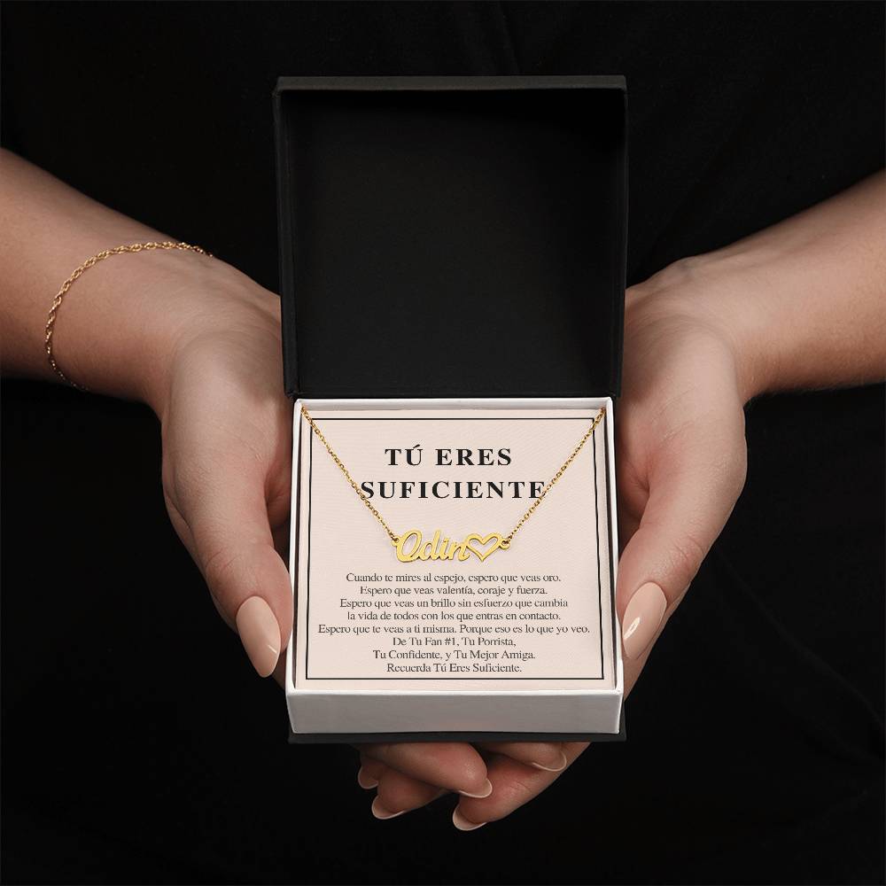 Regalo para Amiga | Brilla sin miedo | Collar con Nombre Personalizado