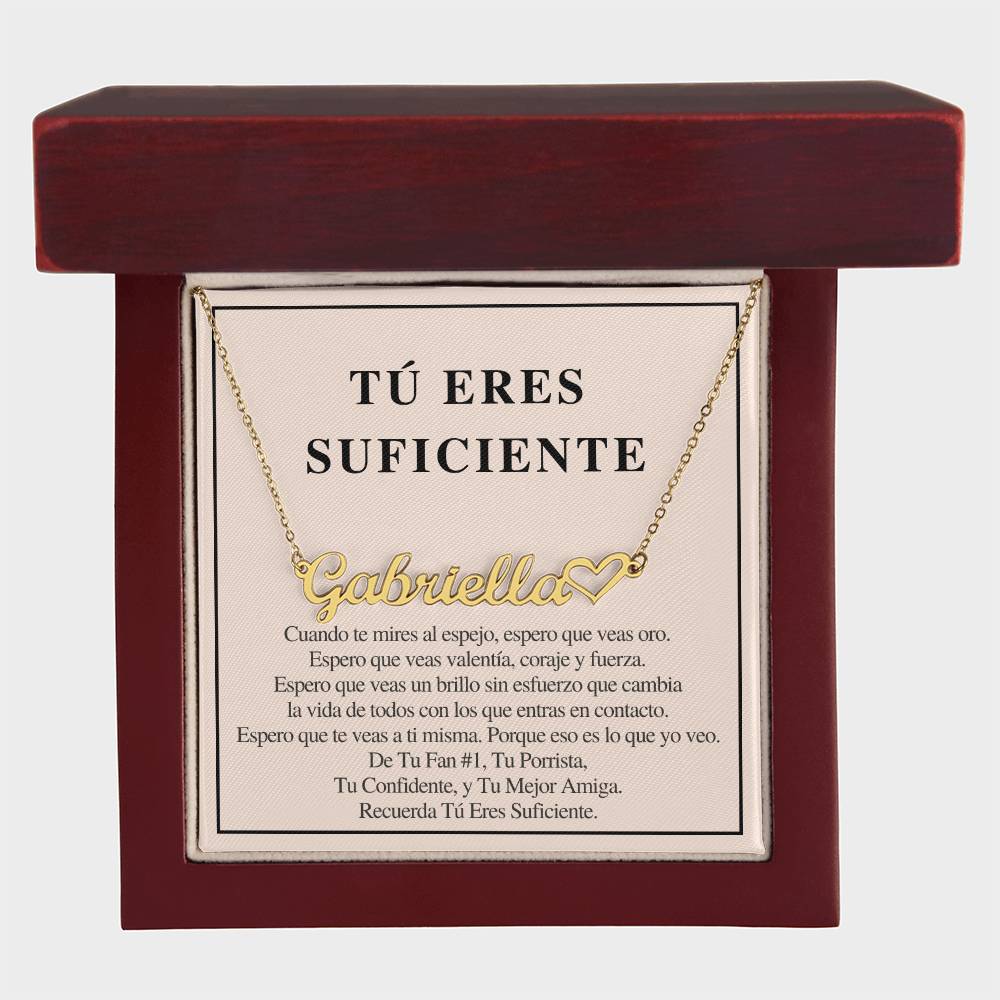 Regalo para Amiga | Brilla sin miedo | Collar con Nombre Personalizado