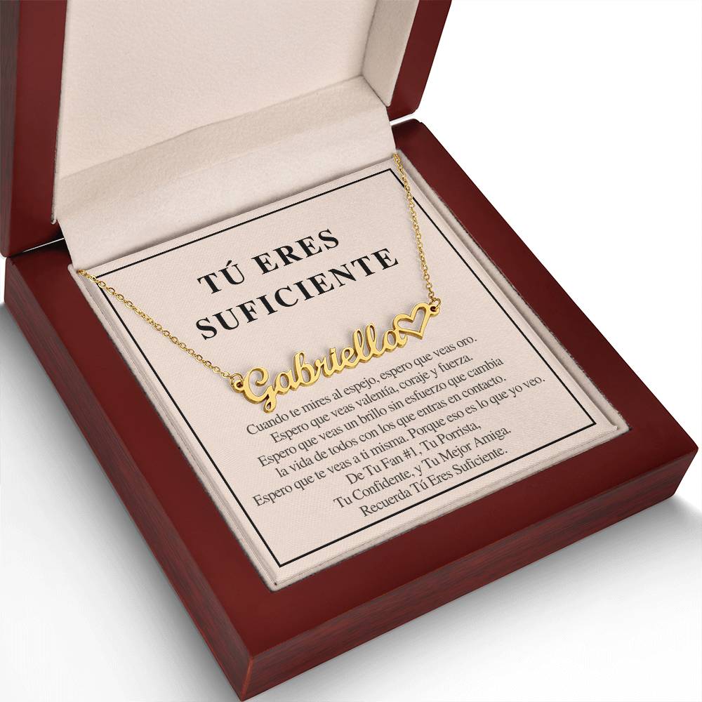 Regalo para Amiga | Brilla sin miedo | Collar con Nombre Personalizado