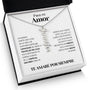 Regalo Para Novia/Esposa | Amor De Mi Vida | Collar con nombre vertical