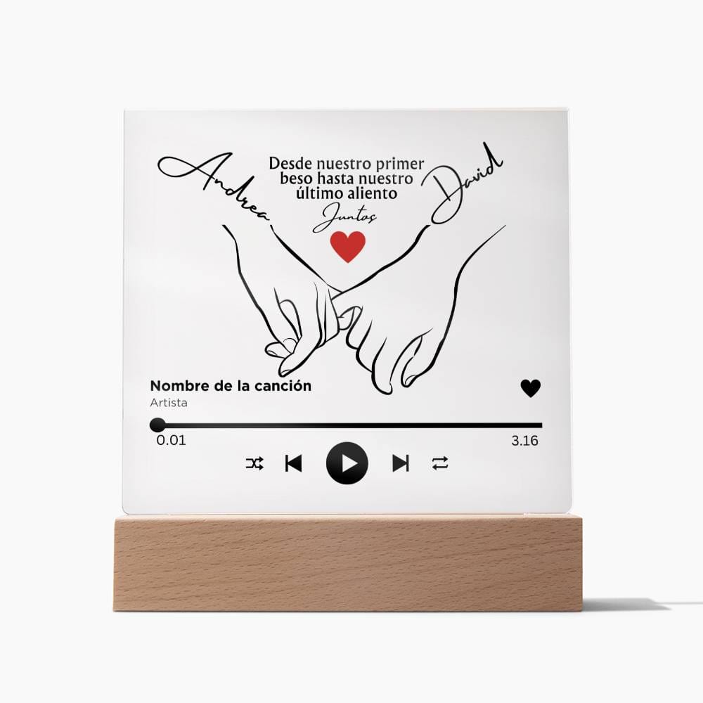 Regalo Para Novia/Esposa | Desde Nuestro Primer Bes | Placa acrílica