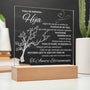 Regalo para hija | Eres la luz de mi vida | Placa de acrílico