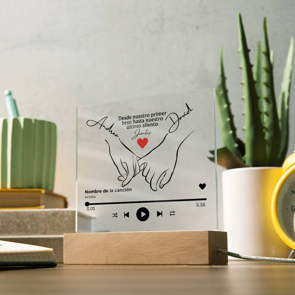 Regalo Para Novia/Esposa | Desde Nuestro Primer Bes | Placa acrílica