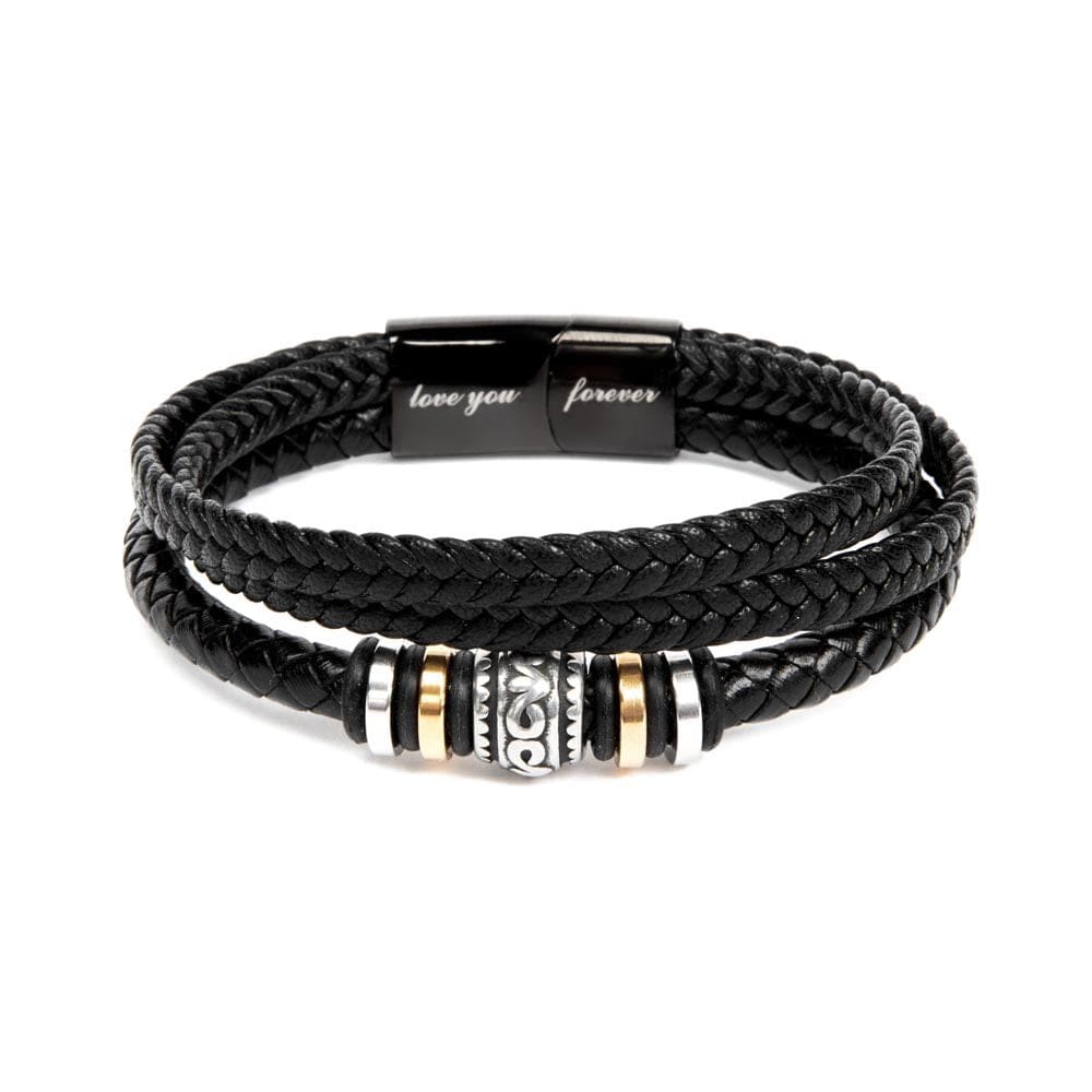 Regalo Para Papa | Mi Héroe | Pulsera de Cuero Para Hombre