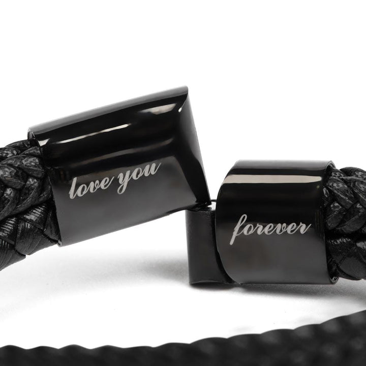 Regalo Para Papa | Mi Héroe | Pulsera de Cuero Para Hombre