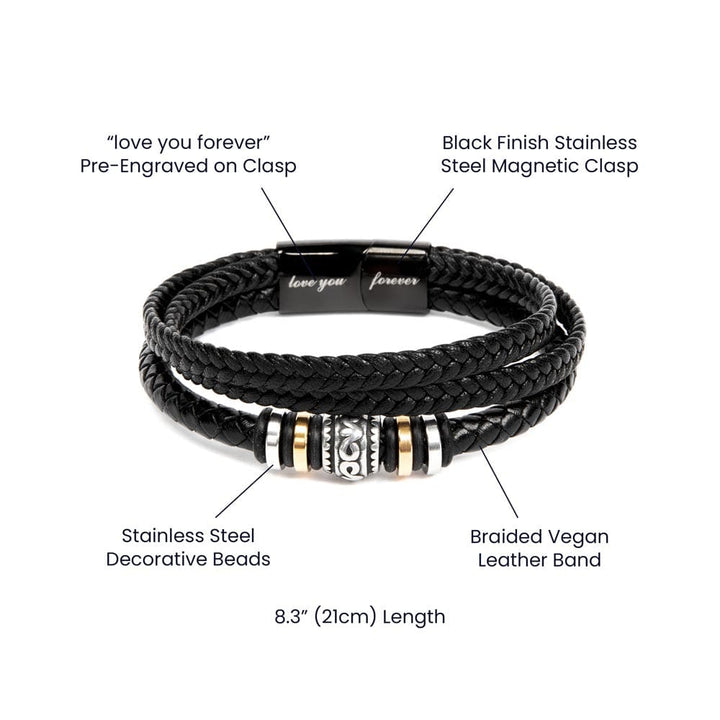 Regalo Para Novio/Esposo | Cruzando Juntos la Vida | Pulsera Te Amaré Para Siempre
