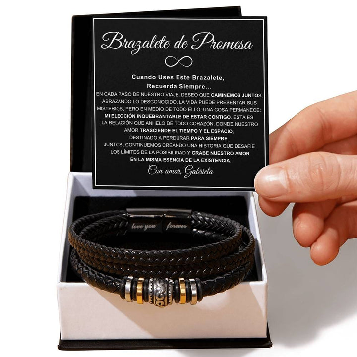 Regalo Para Novio/Esposo | Cruzando Juntos la Vida | Pulsera Te Amaré Para Siempre