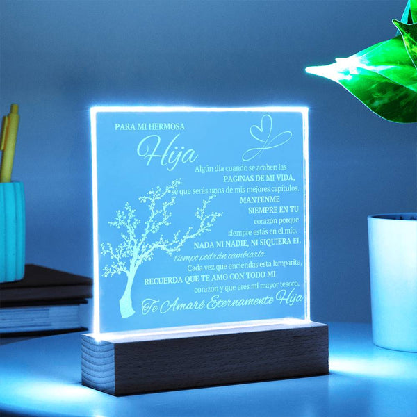 Regalo para hija | Tu felicidad es mi todo | Placa de acrílico