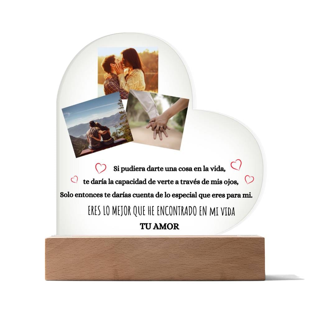 Regalo Para Novia/Esposa | Eres Lo Mejor Que He Encontrado | Acrílico con Corazón