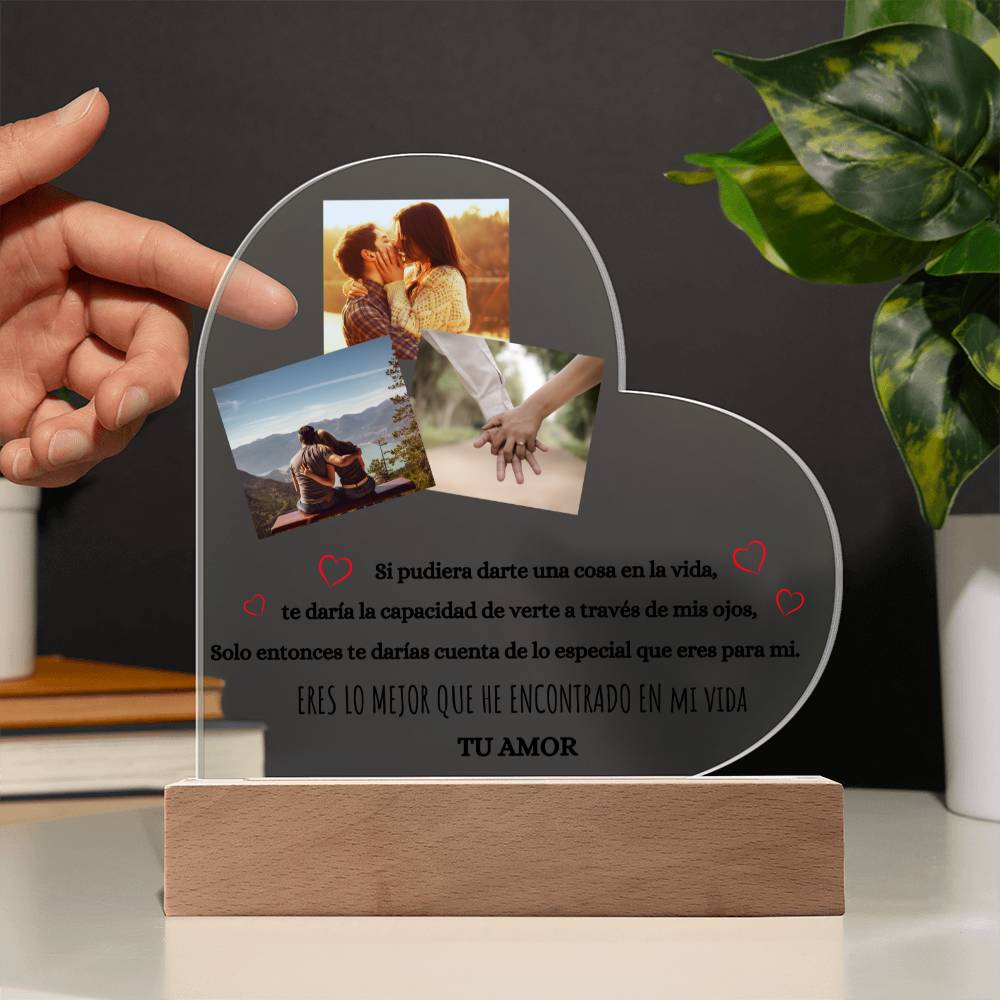 Regalo Para Novia/Esposa | Eres Lo Mejor Que He Encontrado | Acrílico con Corazón