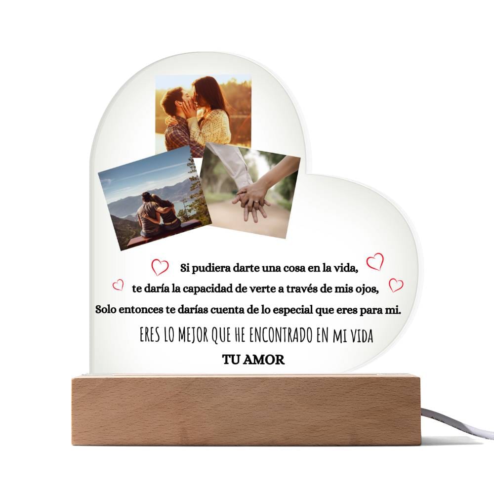 Regalo Para Novia/Esposa | Eres Lo Mejor Que He Encontrado | Acrílico con Corazón