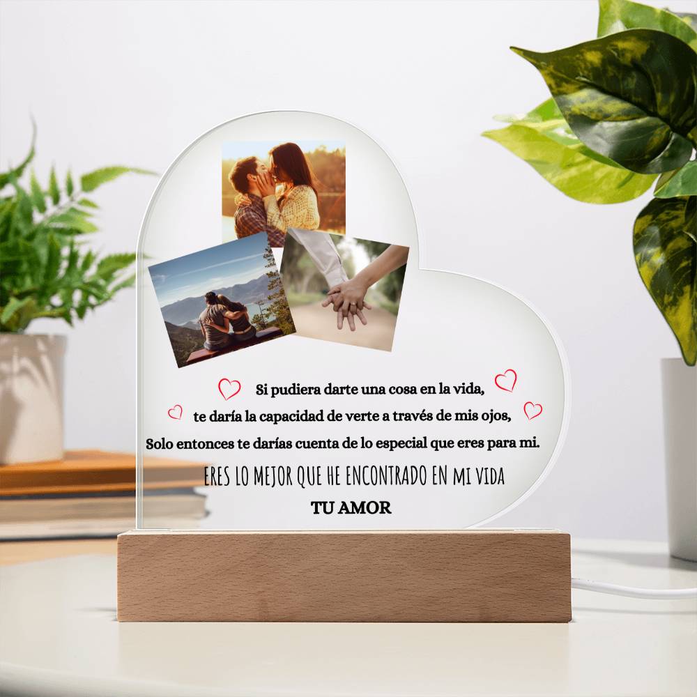 Regalo Para Novia/Esposa | Eres Lo Mejor Que He Encontrado | Acrílico con Corazón
