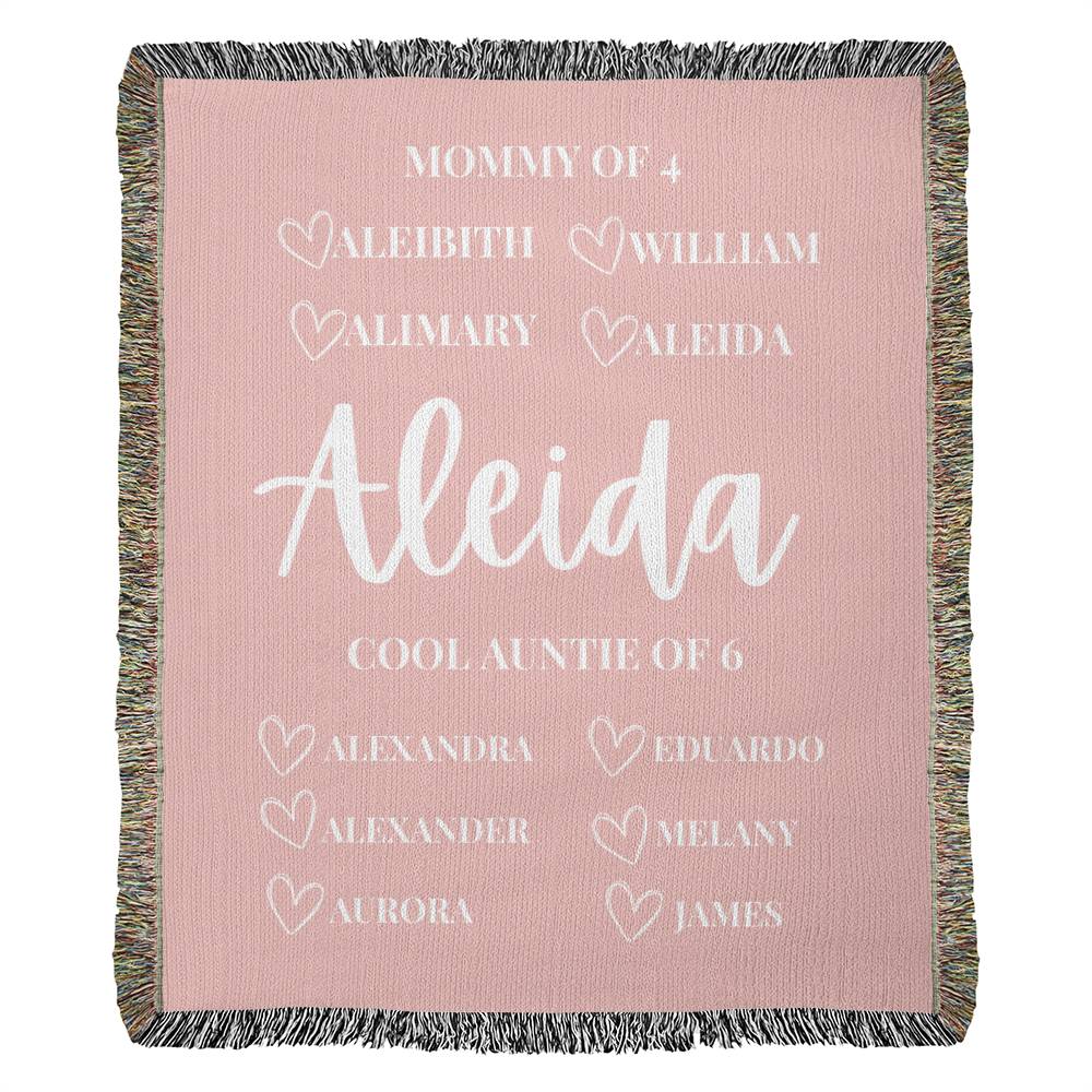 Manta Tejida Personalizada Aleida