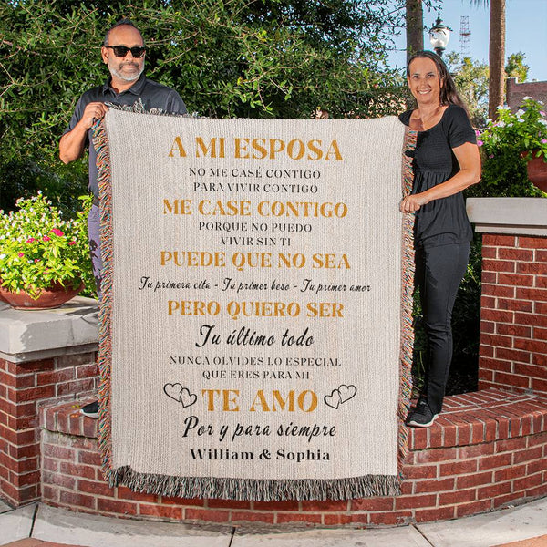 Regalo para esposa | Ti ultimo todo | Manta