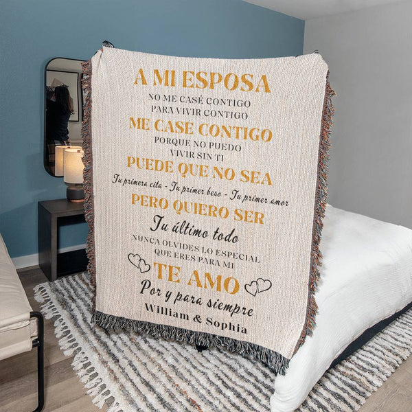 Regalo para esposa | Ti ultimo todo | Manta