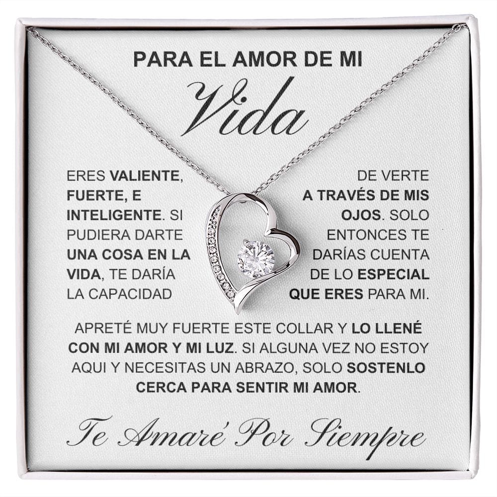 Regalo Para Novia/Esposa | Eres valiente  | Collar Amor para siempre