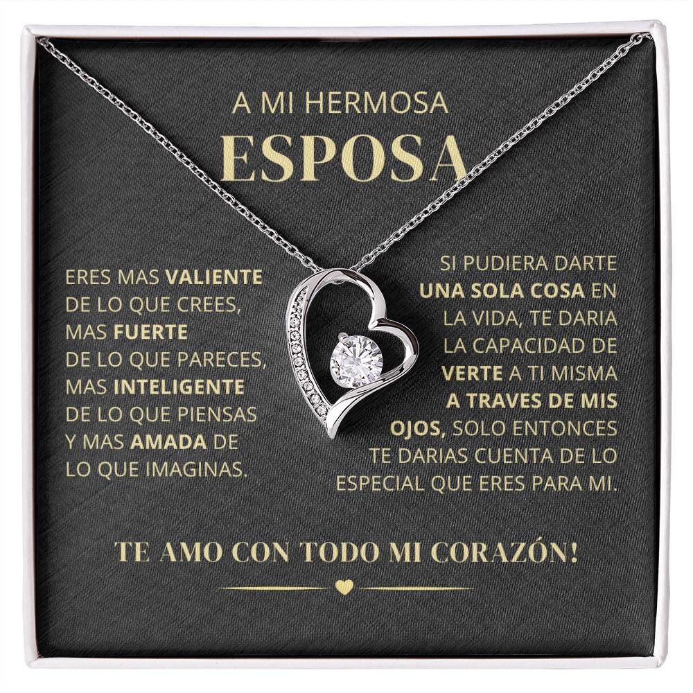 Regalo Para Novia/Esposa | Mas Fuerte & Mas Inteligente  | Collar Amor para siempre