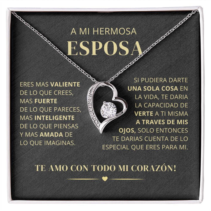 Regalo Para Novia/Esposa | Mas Fuerte &amp; Mas Inteligente  | Collar Amor para siempre