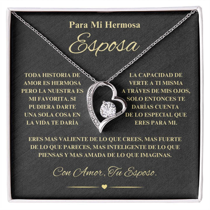 Regalo Para Novia/Esposa | Historia de Amor | Collar Amor para siempre