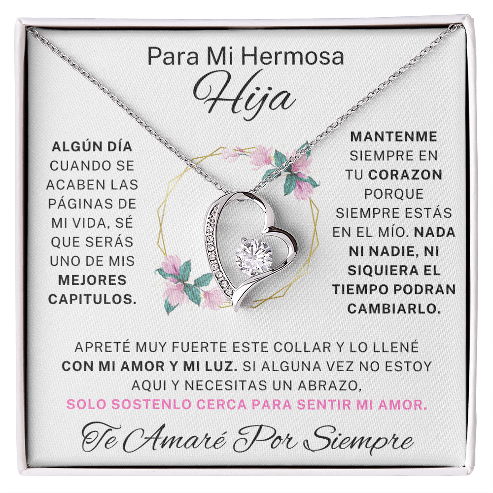 Regalo para hija | Mi hermosa | Collar de amor eterno