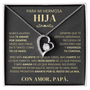 Regalo para hija | Te amo más que a nada | Collar Amor eterno