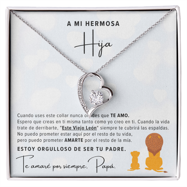 Regalo Para Hija | Eres mi tesoro | Collar de nudo de amor