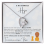 Regalo Para Hija | Eres mi tesoro | Collar de nudo de amor