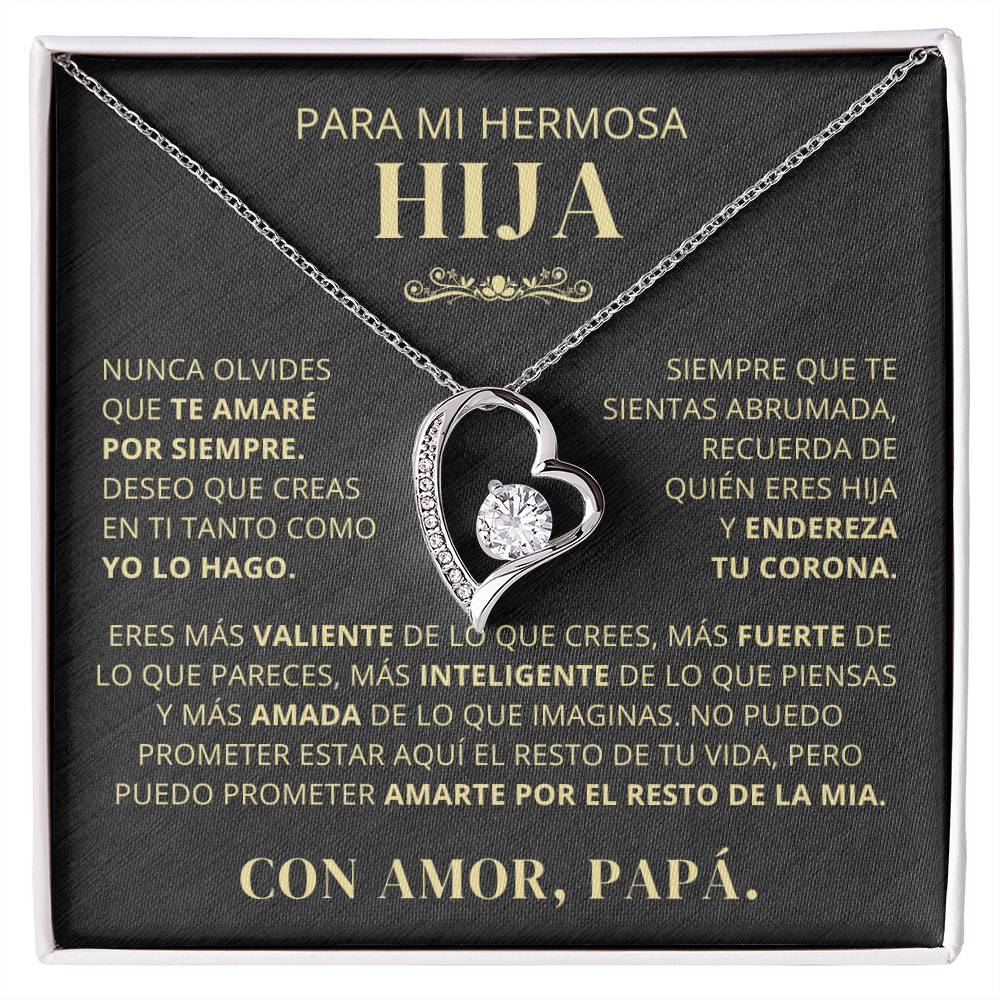 Regalo para hija | Todo lo que tengo | Collar Amor eterno