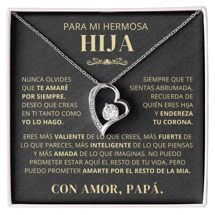 Regalo para hija | Todo lo que tengo | Collar Amor eterno