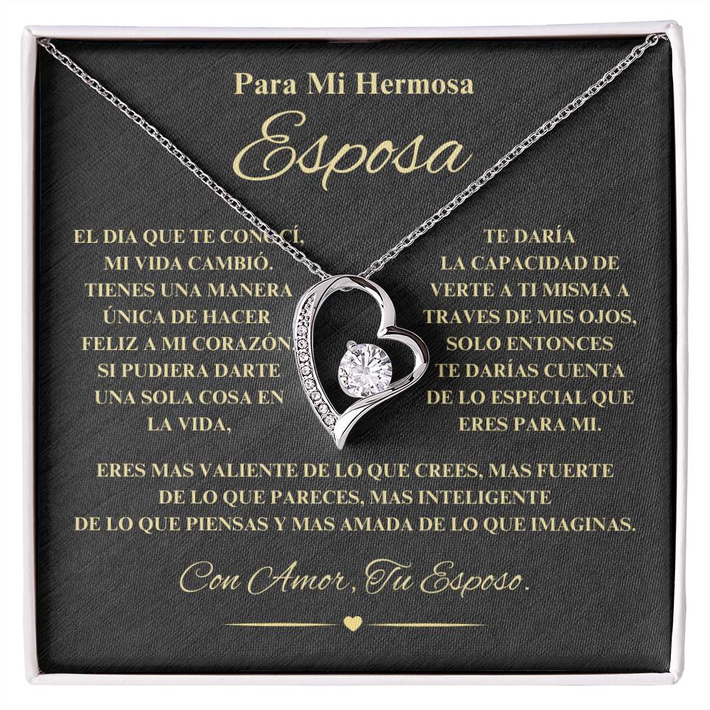 Regalo Para Novia/Esposa | Mi Hermosa | Collar Amor para siempre
