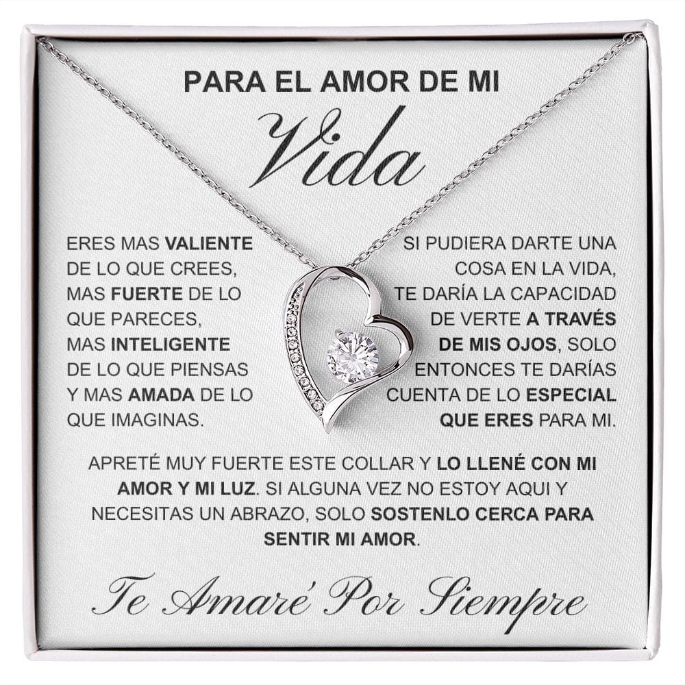 Regalo Para Novia/Esposa | PROMOCIÓN NAVIDAD | Collar Amor para siempre y Aretes de Zirconia Cúbica