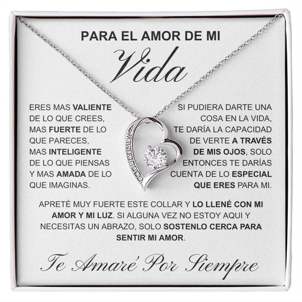 Regalo Para Novia/Esposa | PROMOCIÓN NAVIDAD | Collar Amor para siempre y Aretes de Zirconia Cúbica