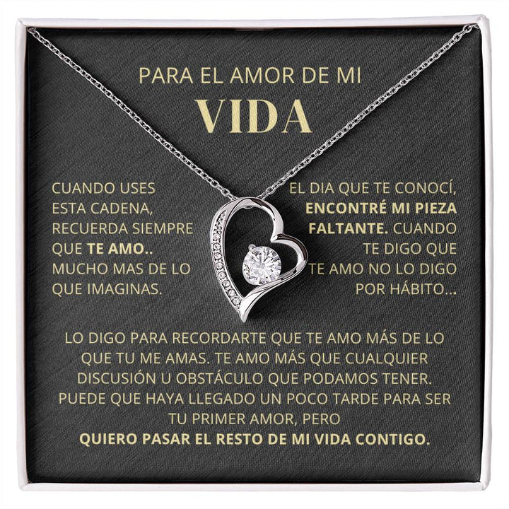 Regalo Para Novia/Esposa | Mi Pieza Faltante  | Collar Amor para siempre