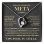 Regalo Para Nieta | Con amor, abuela | Collar de corazón